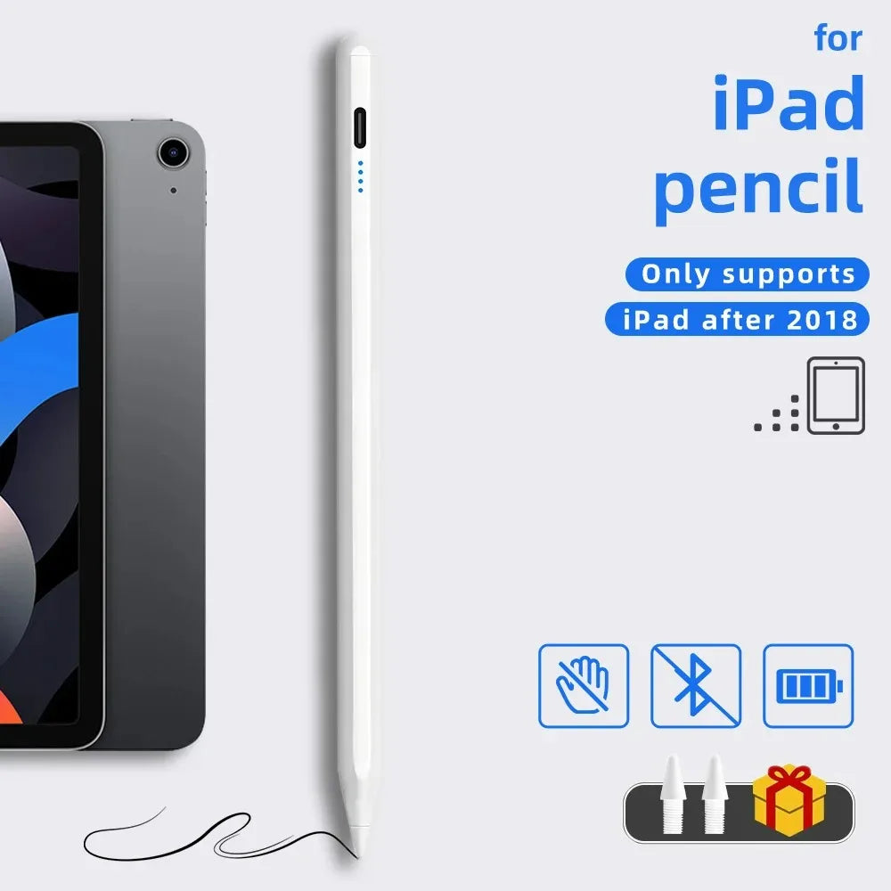 Magnetic Stylus Pen for Ipad 2018-2026 Pro Air Mini Pencil with Palm Rejection No Bluetooth for Apple Iphone Pen for Note Taking