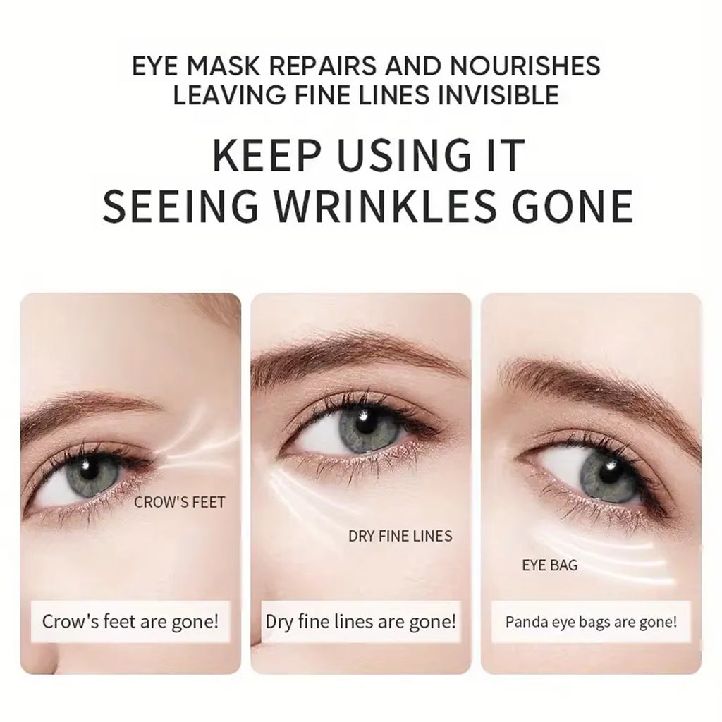 60Pcs Aloe Vera Collagen Eye Mask anti Dark Circles Eyes Bags Moisturizing Anti-Wrinkles Eye Patches Eyes Skin Care Products