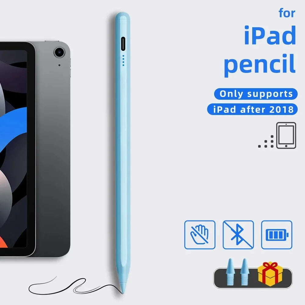 Magnetic Stylus Pen for Ipad 2018-2026 Pro Air Mini Pencil with Palm Rejection No Bluetooth for Apple Iphone Pen for Note Taking