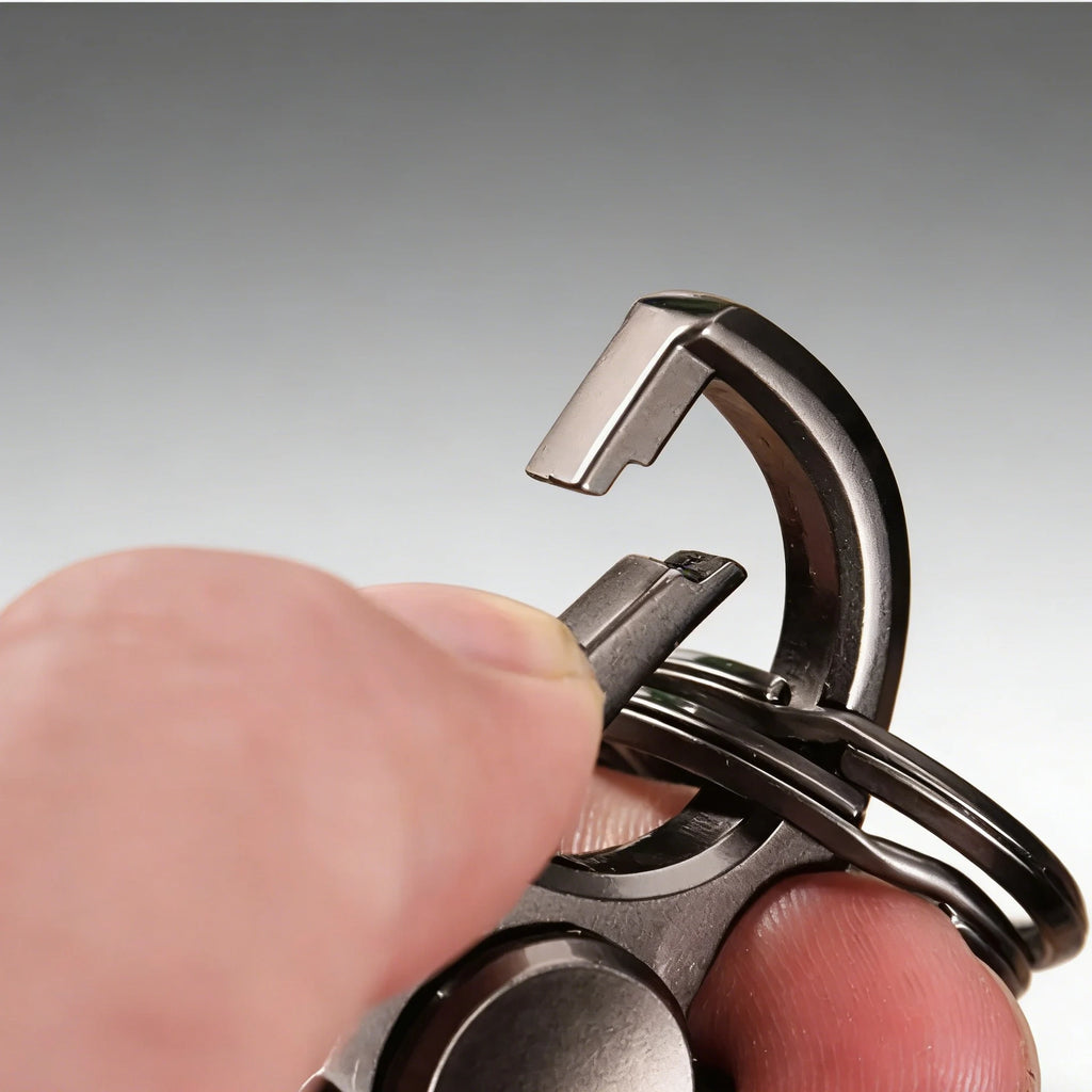 Fingertip Spinner Toy Desktop Stress Relief Anti-Anxiety Toy Metal Fidget Toy Ketchain Bottle Opener EDC Adult Kids Gift