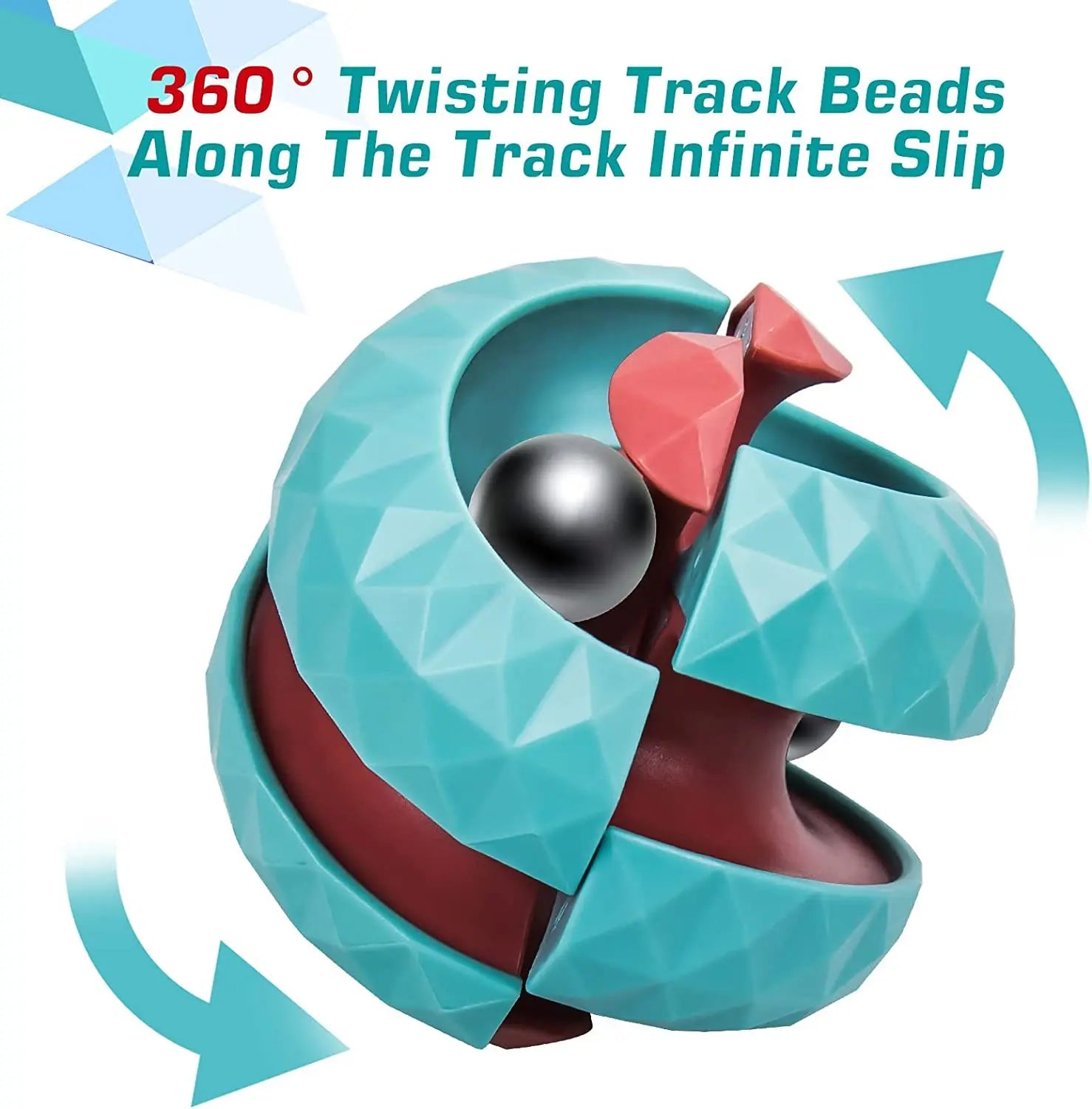 Sensory Decompression Track Ball Cube Toy for Children with Autism - Anti-Pressure Infinite Flip Design