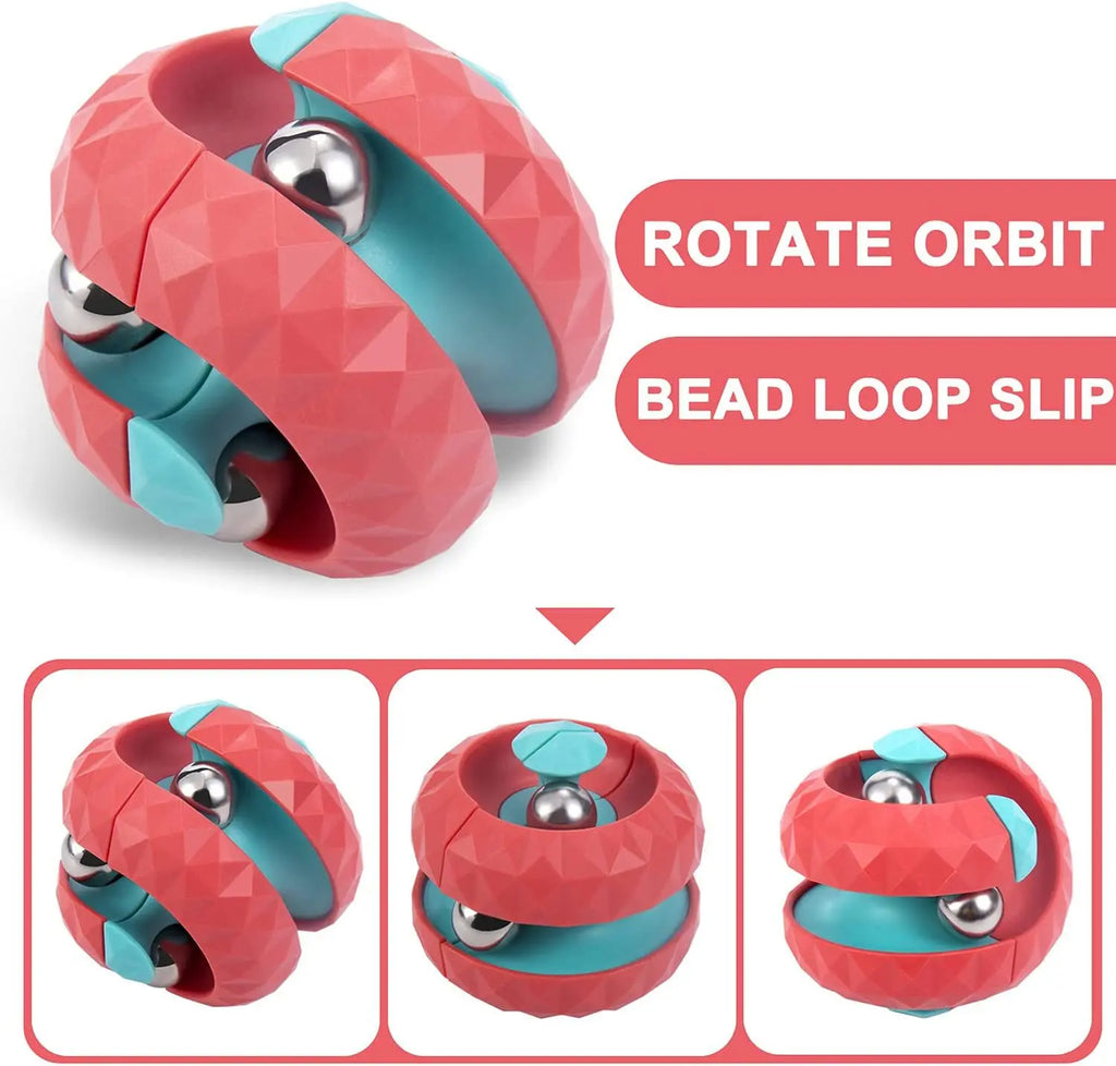 Sensory Decompression Track Ball Cube Toy for Children with Autism - Anti-Pressure Infinite Flip Design