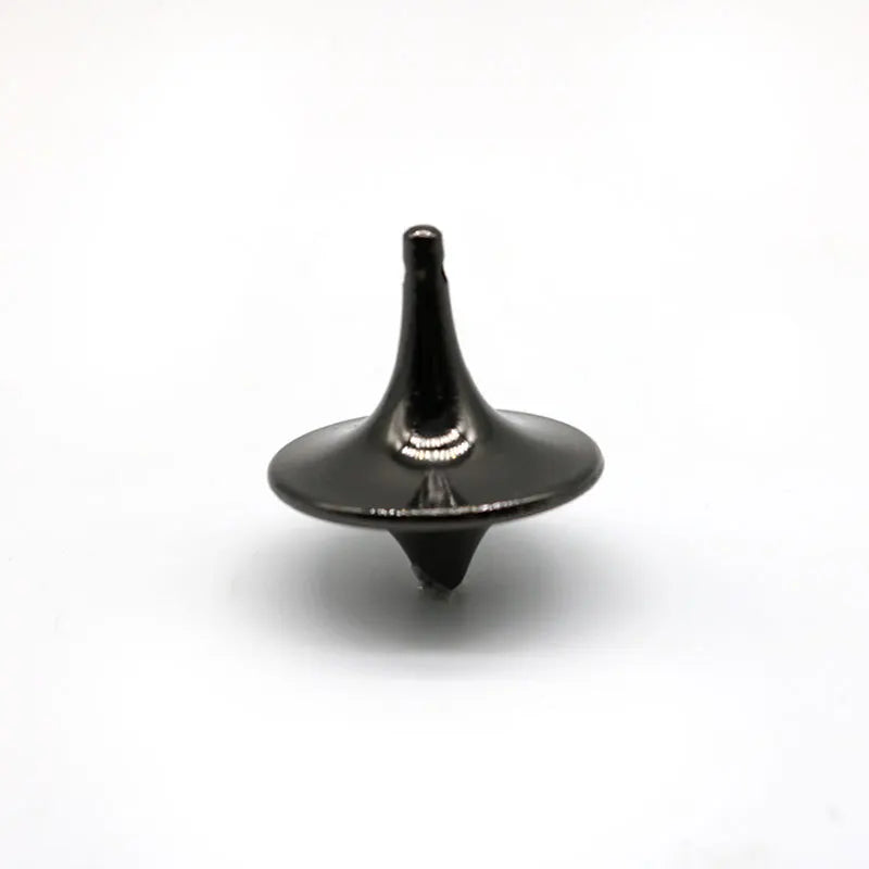 Metal Gyro Silver Hand Spinning Top - Small Cyclone Gyroscope Anti-Stress Fidget Toy for Children and Gifts
