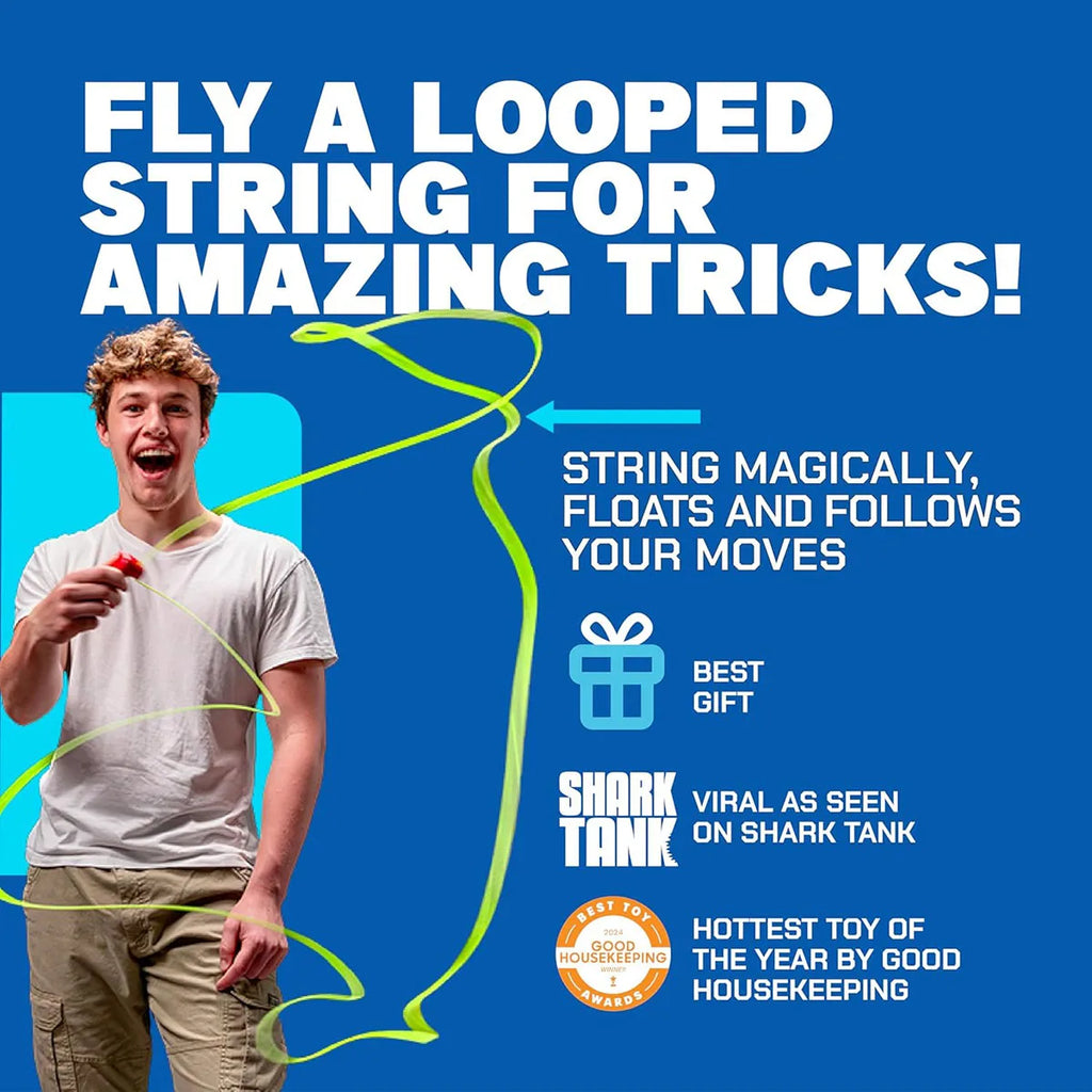 Illuminated Rope Launcher Toy - Aerodynamic Flying Loop for Endless Outdoor Entertainment and Festive Fun