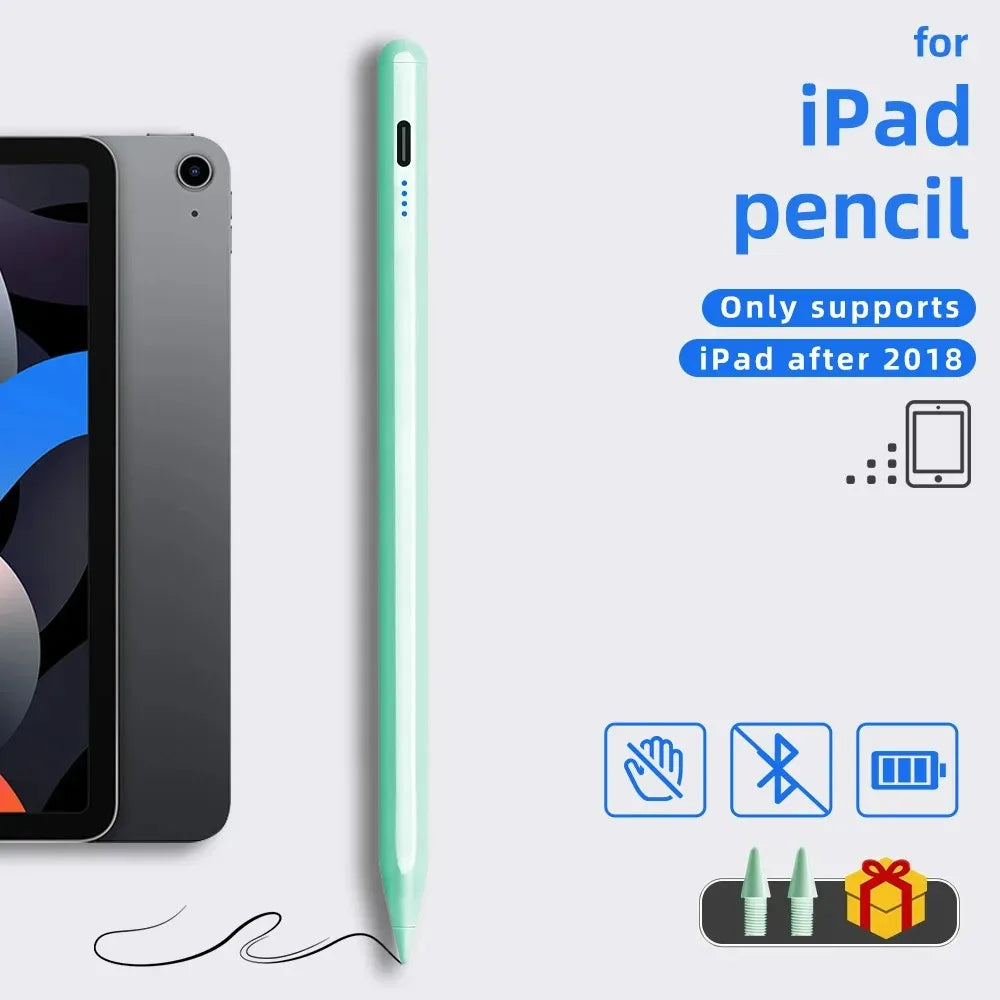 Magnetic Stylus Pen for Ipad 2018-2026 Pro Air Mini Pencil with Palm Rejection No Bluetooth for Apple Iphone Pen for Note Taking