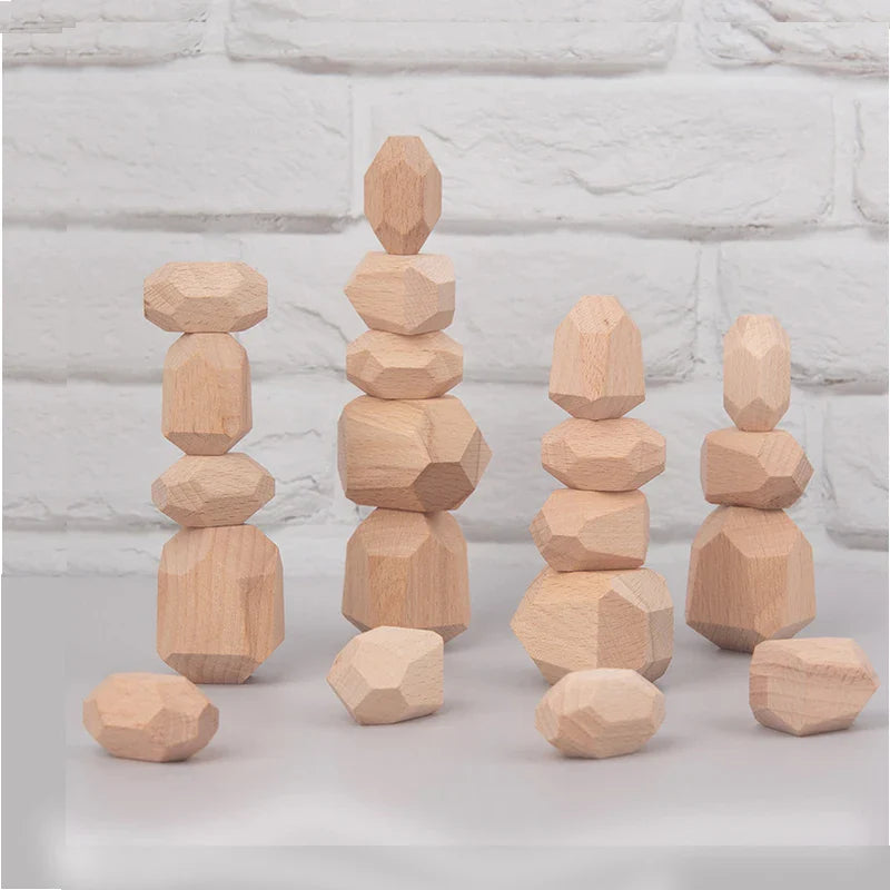 Discover the Joy of Learning with Our Nordic Montessori Wooden Rainbow Stacking Toy - Perfect for Kids Aged 3-6!