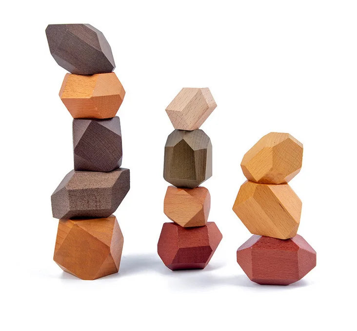 Discover the Joy of Learning with Our Nordic Montessori Wooden Rainbow Stacking Toy - Perfect for Kids Aged 3-6!
