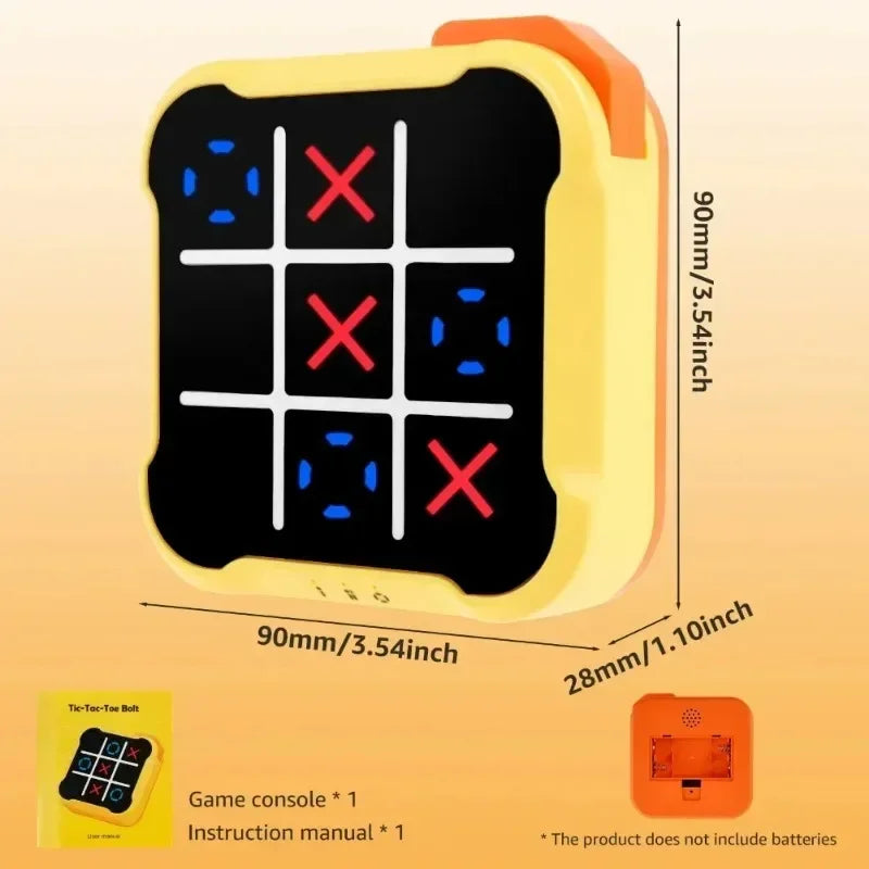 Engaging Electronic Tic-Tac-Toe Game - Fun Montessori Puzzle Board for Kids and Adults