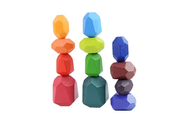 Discover the Joy of Learning with Our Nordic Montessori Wooden Rainbow Stacking Toy - Perfect for Kids Aged 3-6!