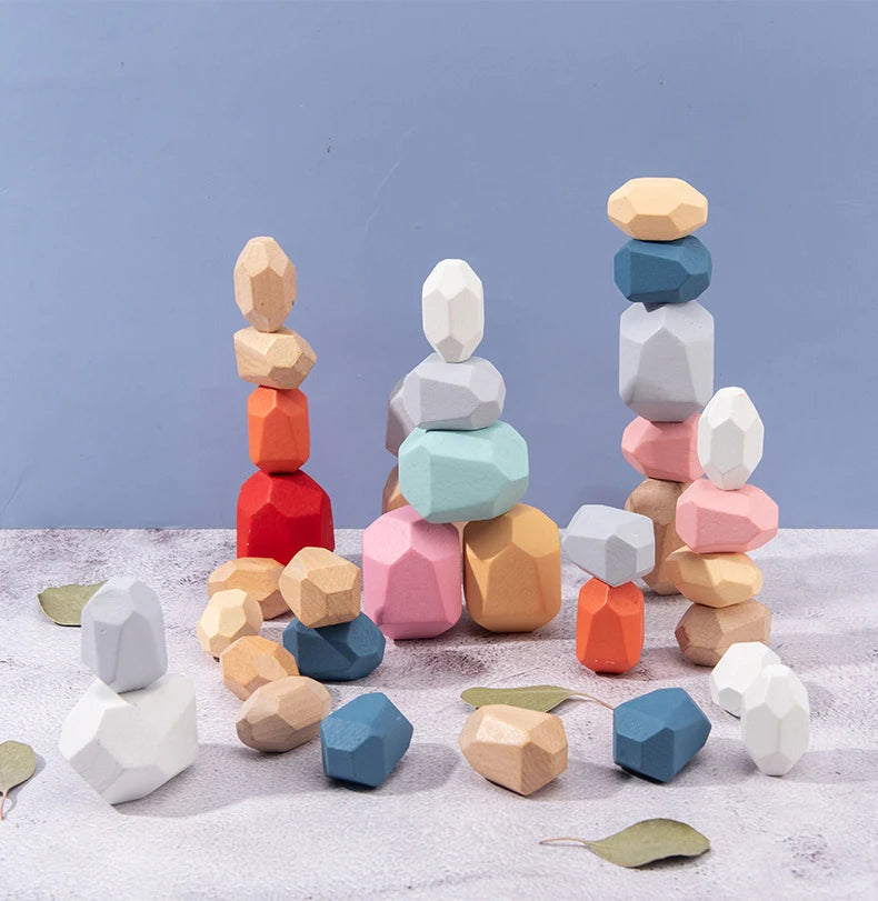 Discover the Joy of Learning with Our Nordic Montessori Wooden Rainbow Stacking Toy - Perfect for Kids Aged 3-6!