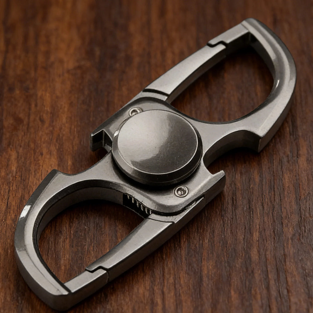 Fingertip Spinner Toy Desktop Stress Relief Anti-Anxiety Toy Metal Fidget Toy Ketchain Bottle Opener EDC Adult Kids Gift