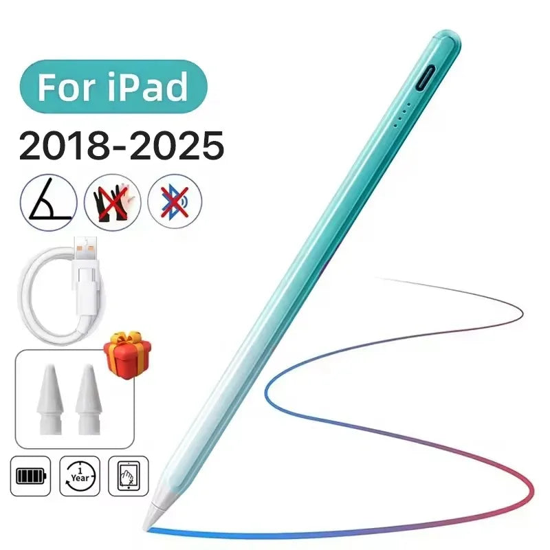 Magnetic Stylus Pen for Ipad 2018-2026 Pro Air Mini Pencil with Palm Rejection No Bluetooth for Apple Iphone Pen for Note Taking