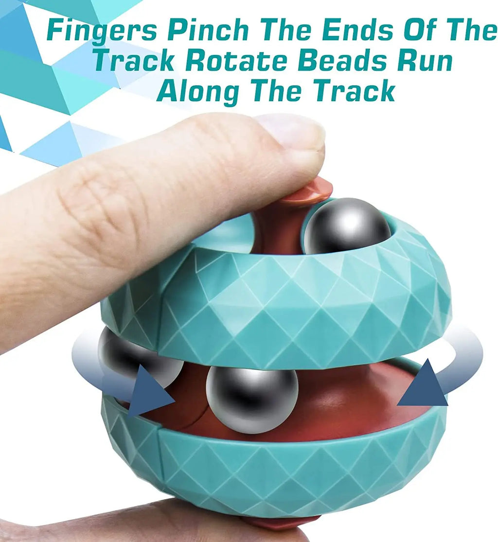 Sensory Decompression Track Ball Cube Toy for Children with Autism - Anti-Pressure Infinite Flip Design