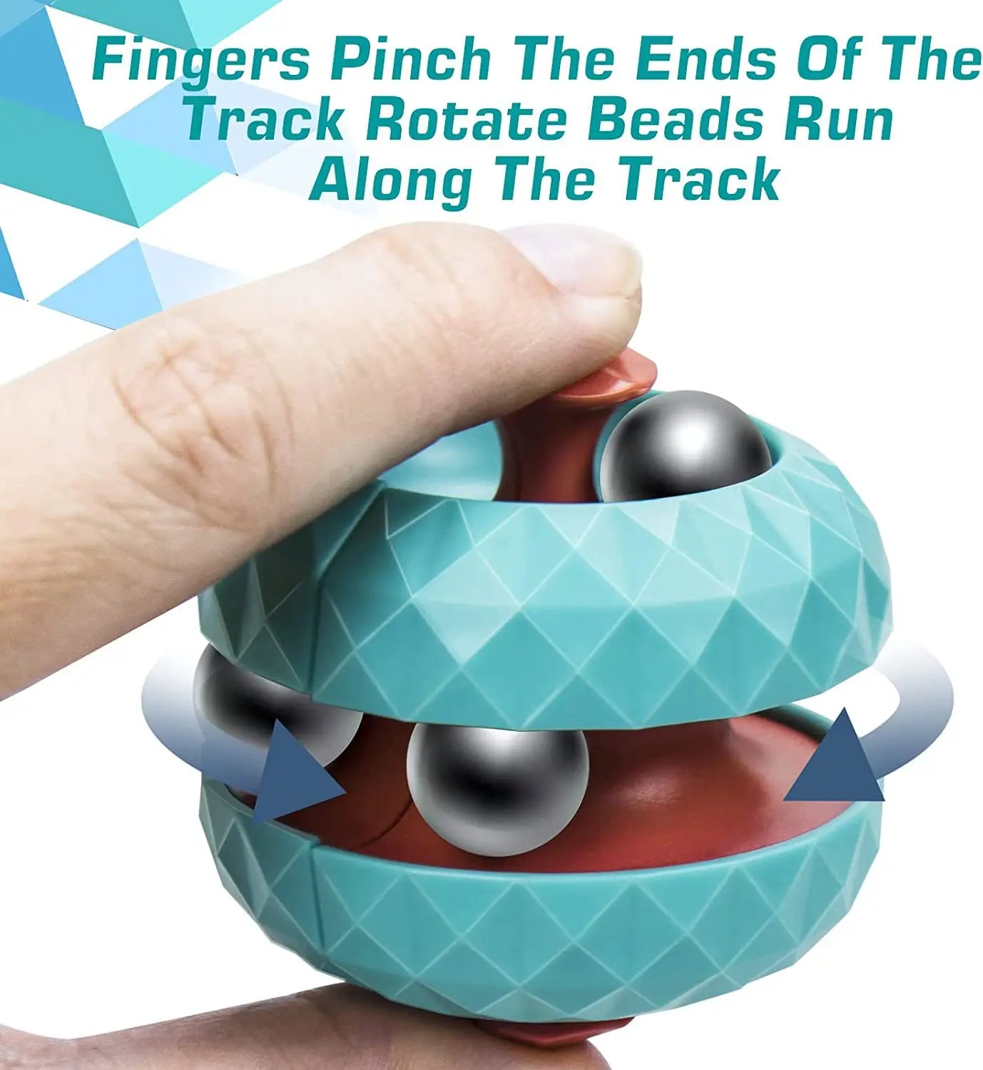 Sensory Decompression Track Ball Cube Toy for Children with Autism - Anti-Pressure Infinite Flip Design
