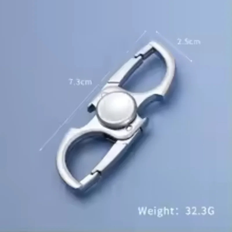 Fingertip Spinner Toy Desktop Stress Relief Anti-Anxiety Toy Metal Fidget Toy Ketchain Bottle Opener EDC Adult Kids Gift