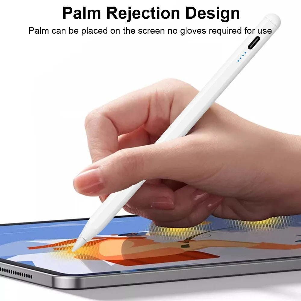 Magnetic Stylus Pen for Ipad 2018-2026 Pro Air Mini Pencil with Palm Rejection No Bluetooth for Apple Iphone Pen for Note Taking