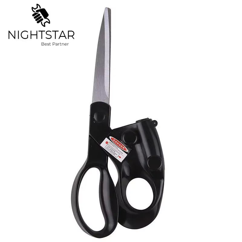 2026 Popular New Professional Laser Guided Scissors for Home Crafts Wrapping Gifts Fabric Sewing Cut Straight Fast Scissor Shear