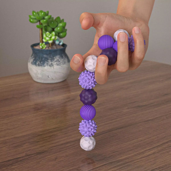 Silicone Magnetic Sensory Fidget Balls for Stress Relief and Calming, Suitable for Kids and Adults with Autism and Anxiety