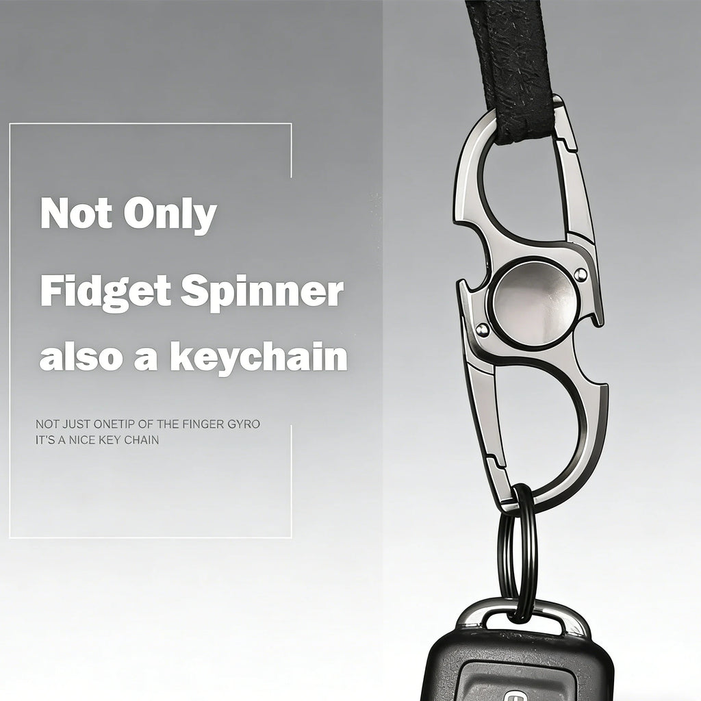 Fingertip Spinner Toy Desktop Stress Relief Anti-Anxiety Toy Metal Fidget Toy Ketchain Bottle Opener EDC Adult Kids Gift