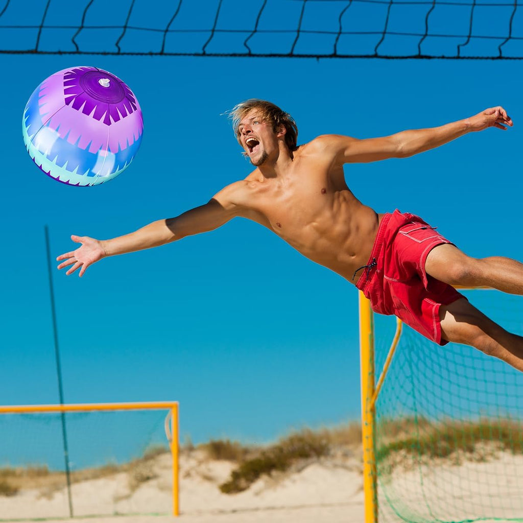 10-Pack Video Game Themed 9-Inch Beach Balls for Summer Pool and Beach Activities, Ideal for Gaming Birthday Party Decorations and End-of-Year Class Party Favors