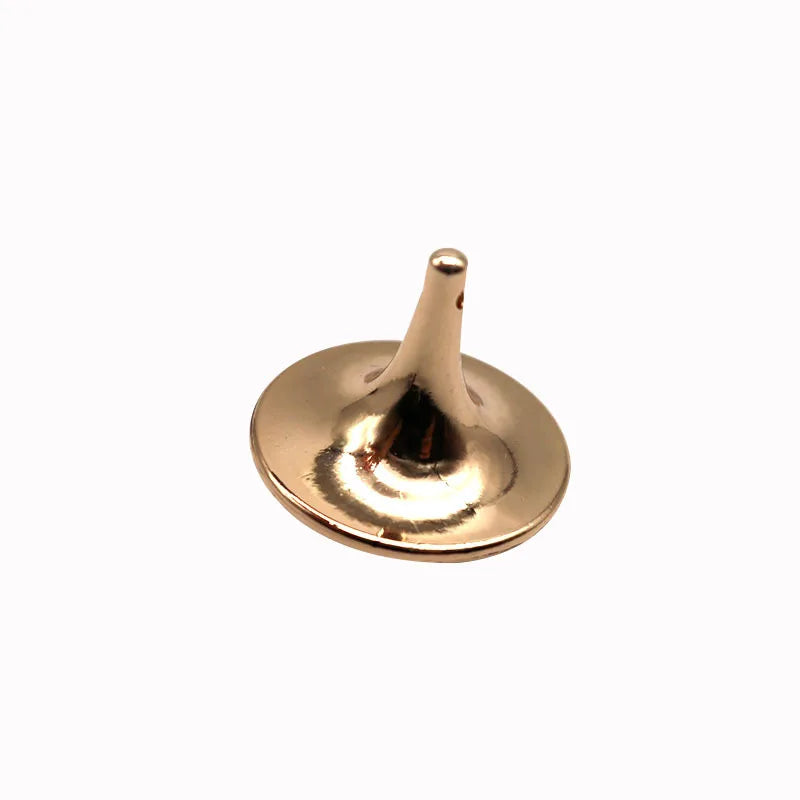 Metal Gyro Silver Hand Spinning Top - Small Cyclone Gyroscope Anti-Stress Fidget Toy for Children and Gifts