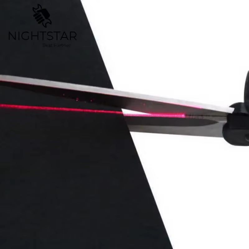 2026 Popular New Professional Laser Guided Scissors for Home Crafts Wrapping Gifts Fabric Sewing Cut Straight Fast Scissor Shear